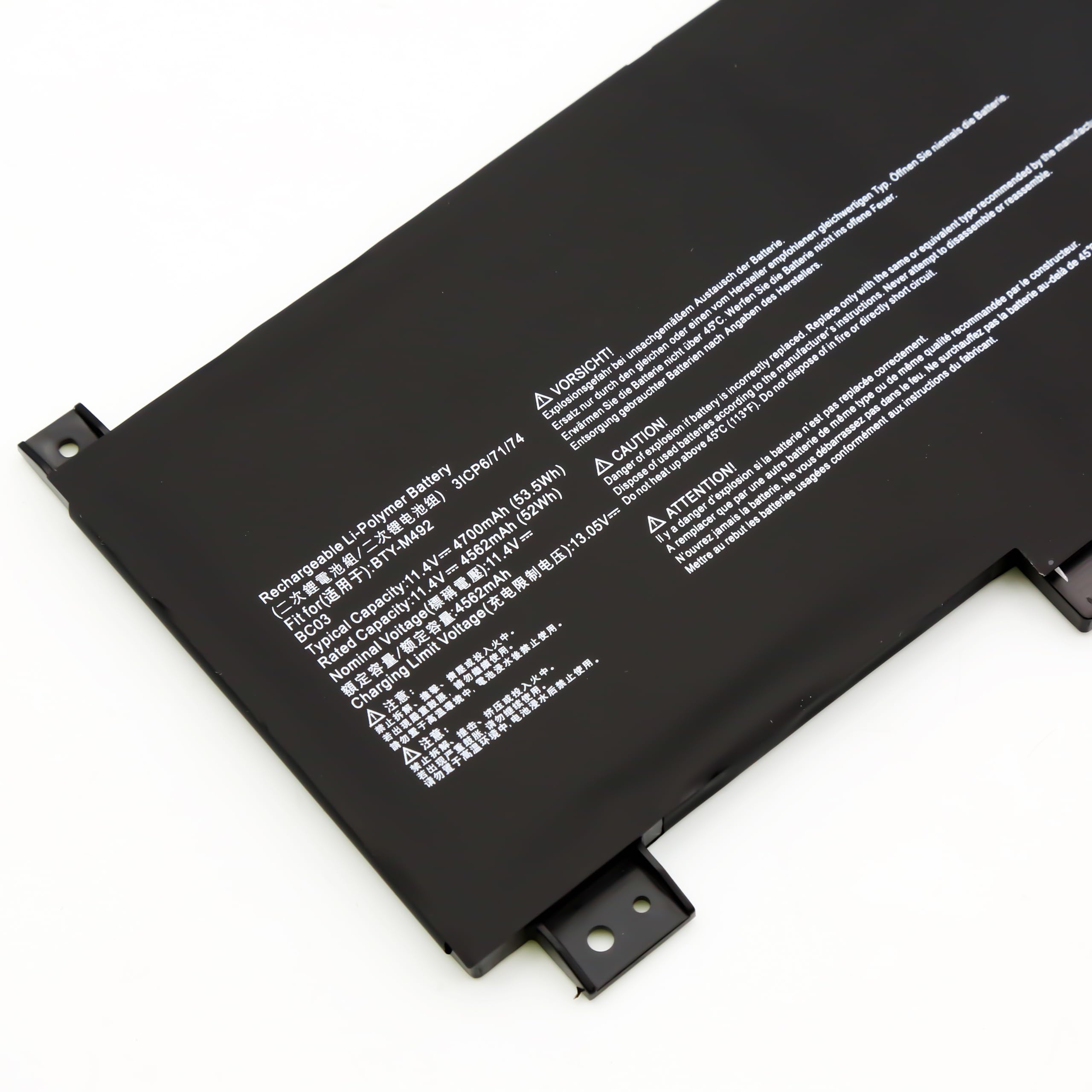 BLESYS BTY-M492 Batterie pour MSI Pulse GL66 GL76 ;Katana GF66 GF76 ;Sword 15 A11U WF66 WF76 ;Crosshair 15 17 A11UCK A11UDK A11UEK 53,5Wh