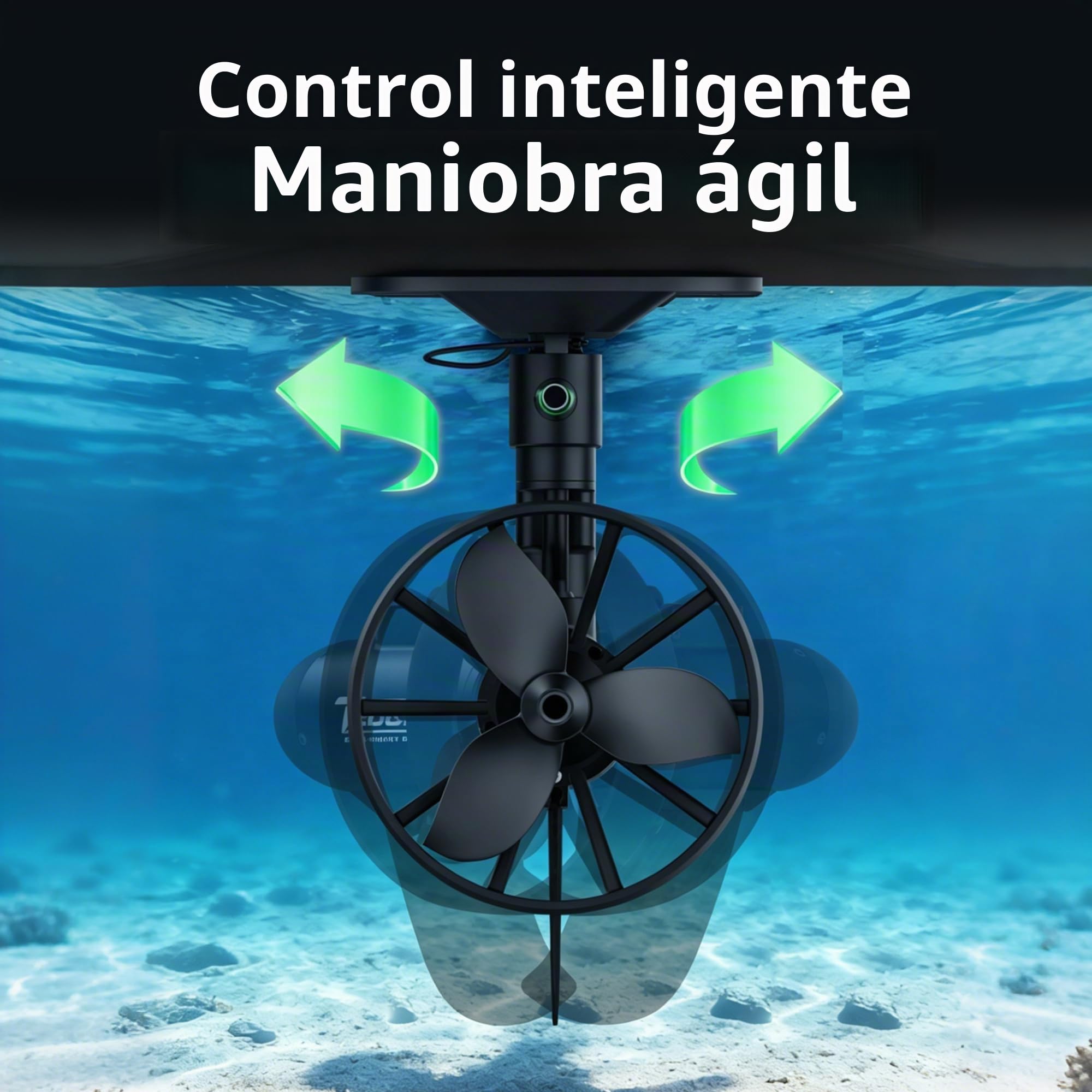 Tedgix K4C Motor para SUP & Kayak, 400 W sin escobillas, propulsión submarina con batería B8 y mando a distancia con control de crucero, aleta eléctrica para Stand Up Paddle, aleta Boost para canoa