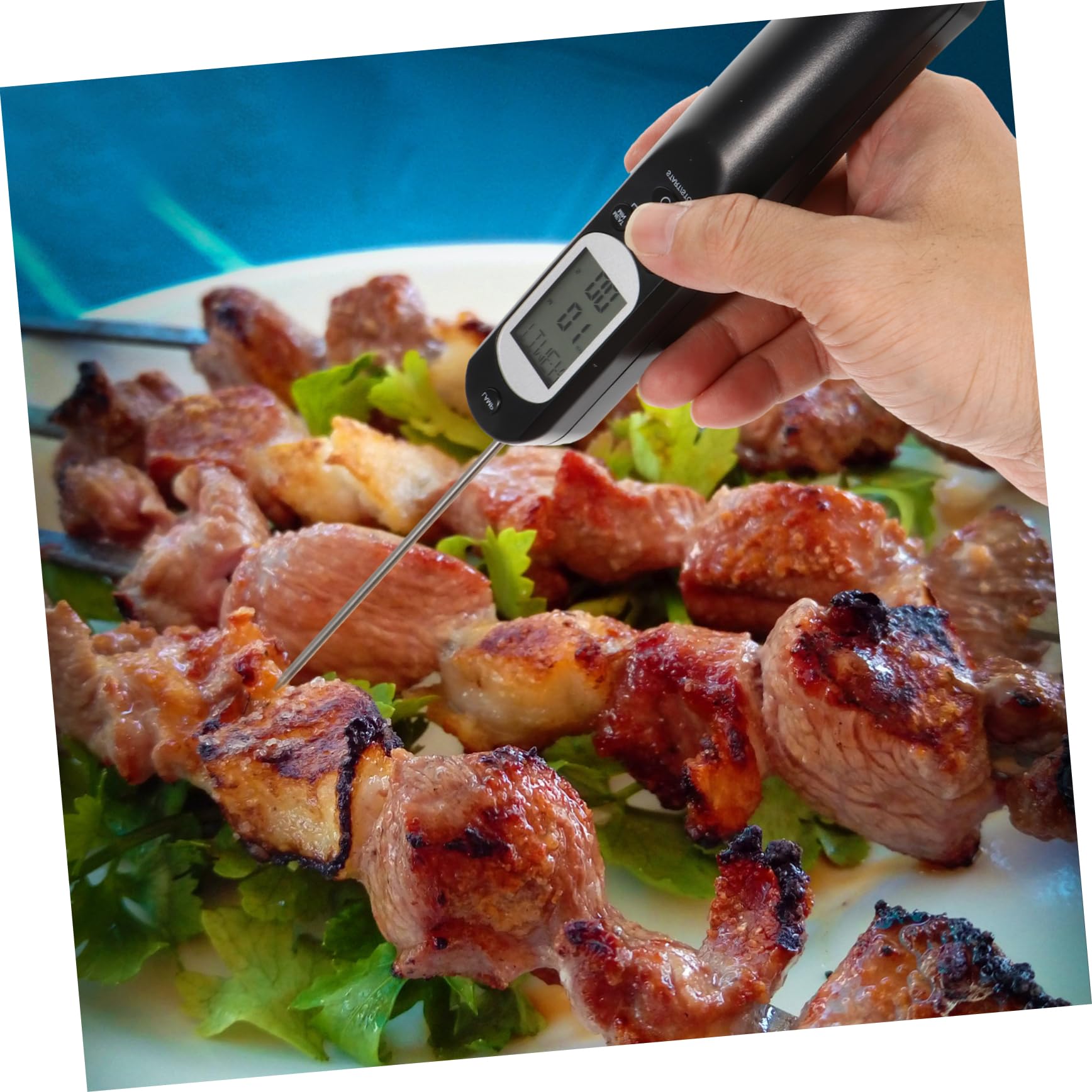 Ciieeo Termómetro De Lectura Instantánea Para Barbacoa y Cocina Resistente Al Agua