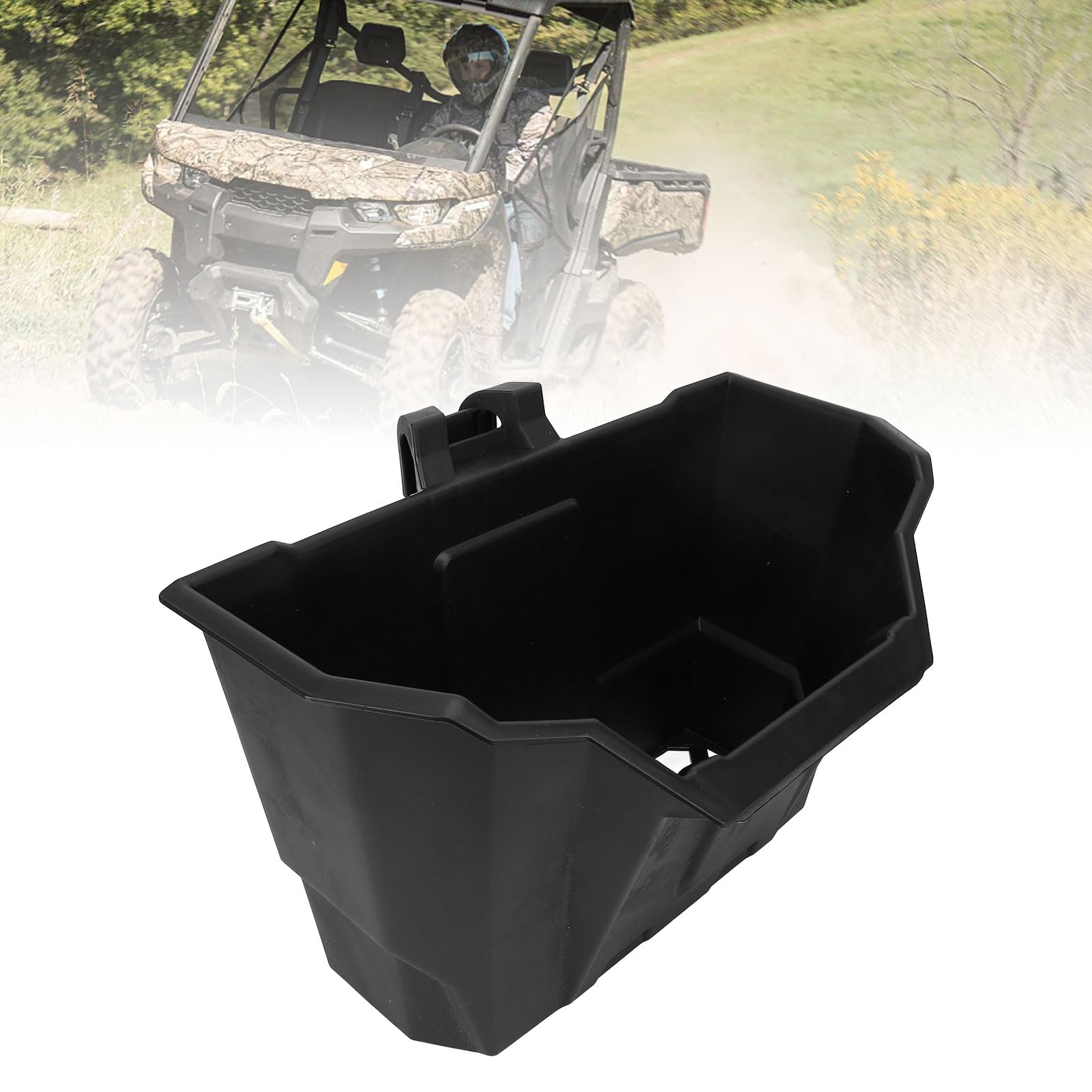 Fabater 4 Gal/15L Treiber Untersessen Speicherbehälter Kompatibel mit/Verteidiger MAX, UTV Unter Sitzlagerbox für HD5 HD7 HD8 HD9 HD10 2016 Bis 2025, 715003399