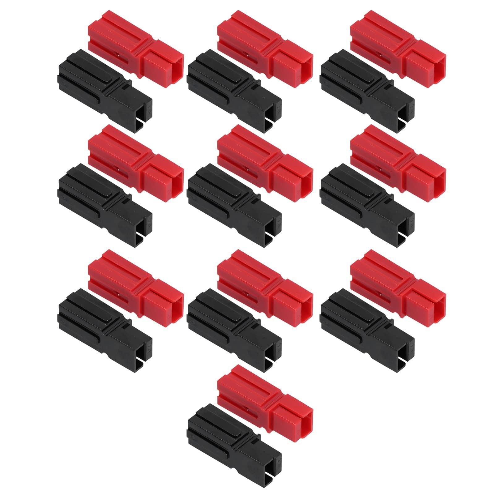 10 paia di connettori per batteria, contatti 75A, connettori placcati in argento, connettori rossi e neri, per modulo singolo + terminali