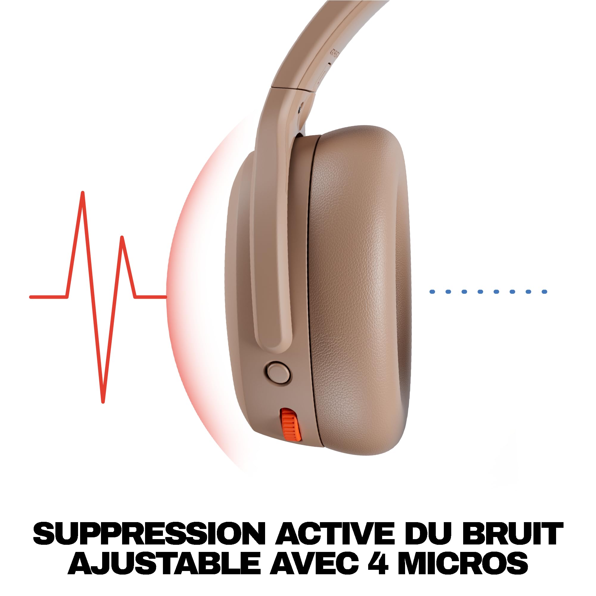 Skullcandy Crusher ANC 2 Wireless Over-Ear Bluetooth Headphones with Multi-Sensory Bass, Active Noise Cancelling, Up to 60 Hours Battery, Microphone for iPhone Android - Primer