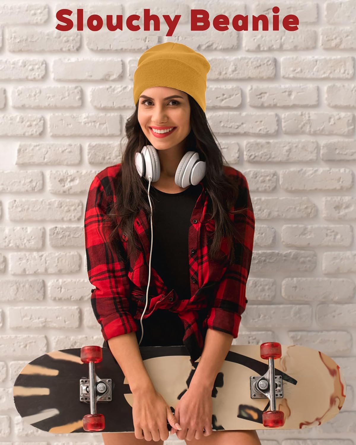 ROYBENS 100% Cotton Beanie, Knit Cuffed Beanies Hats for Men & Women, Winter Slouchy Soft Warm Unisex Skull Cap Hat - Image 6