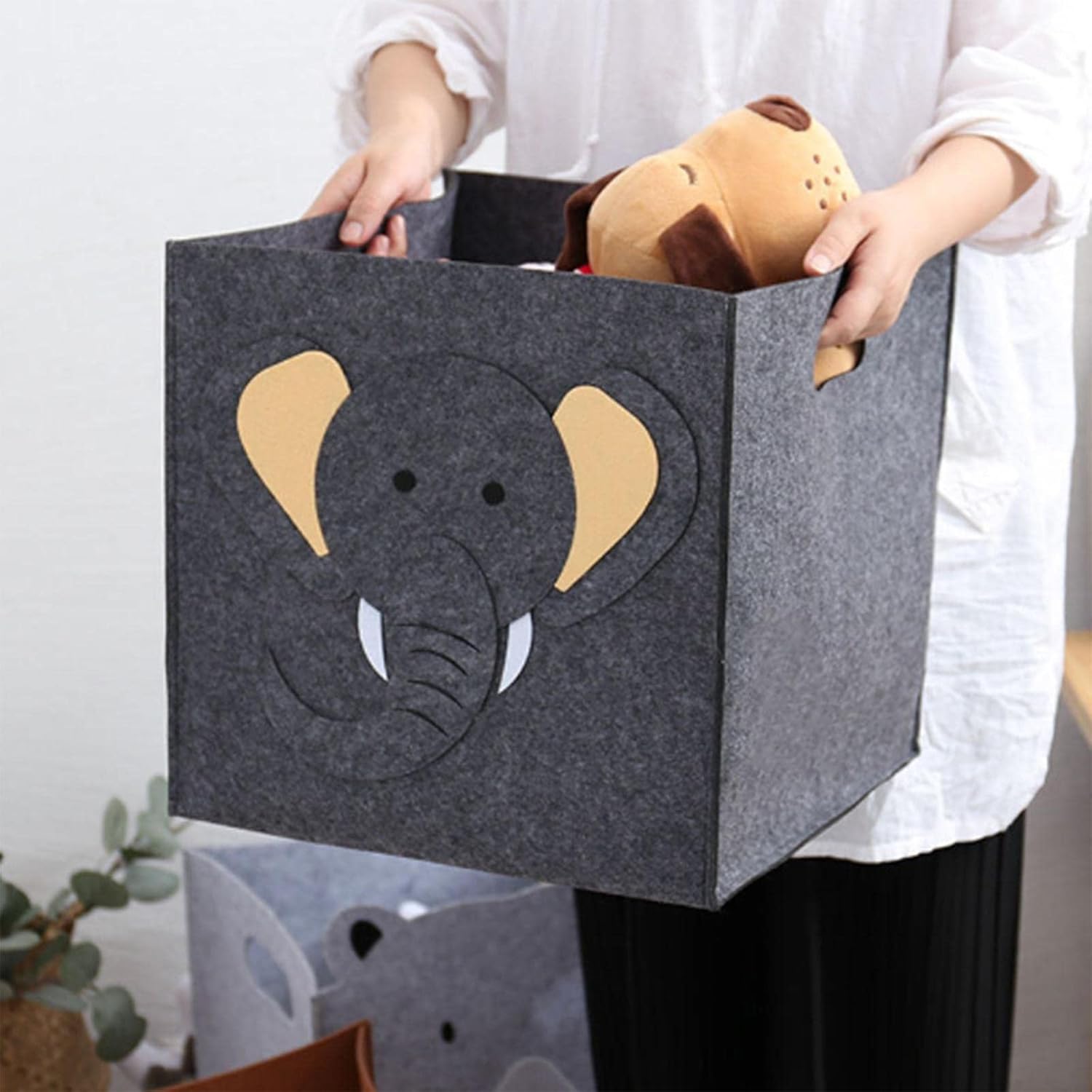 Ment Collapsible Storage Box Folding Jumbo Storage Chest ToyBox Basket