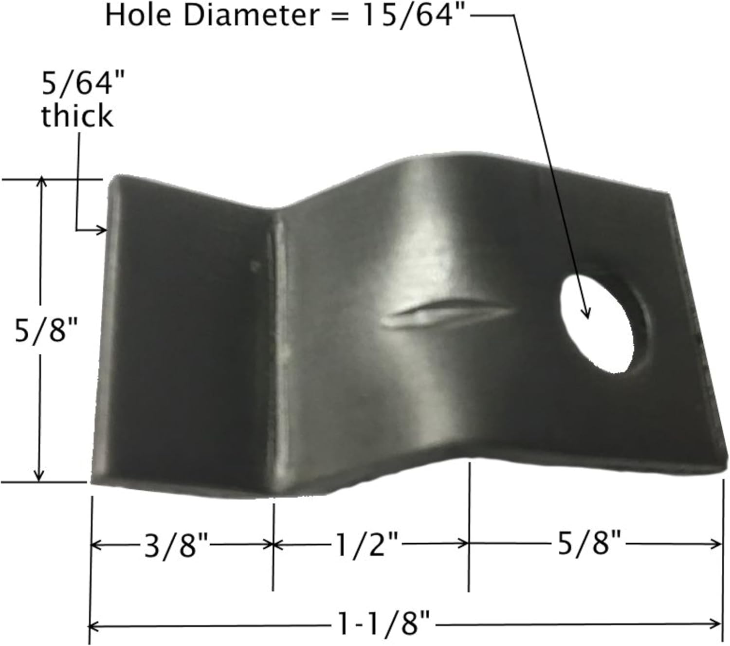 500 Pack Rok Hardware 14 Gauge Table Top Fasteners with Screws, Steel Z Clip Tabletop Connectors, ROKSTBFAST