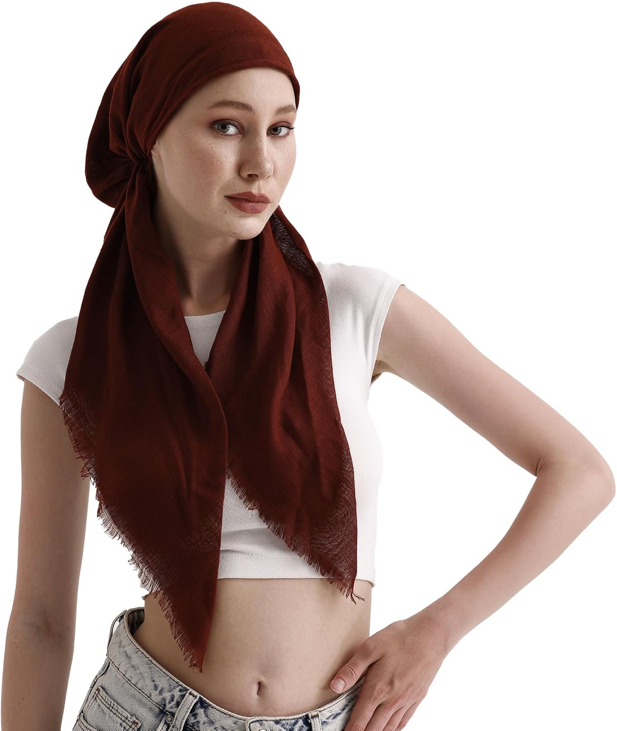 dscarf Headwear Pre Tied Head Scarves for Women Featuring | Soft Chemo Head Wear Headcover Ready Headwear