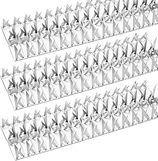 Taubenabwehr Spikes Edelstahl 3M/10FT, Vogelabwehr, Vogelschreck, Vogelschutz Spikes für Balkon Dach Fenster Garten Dachrinne (10 Stück)