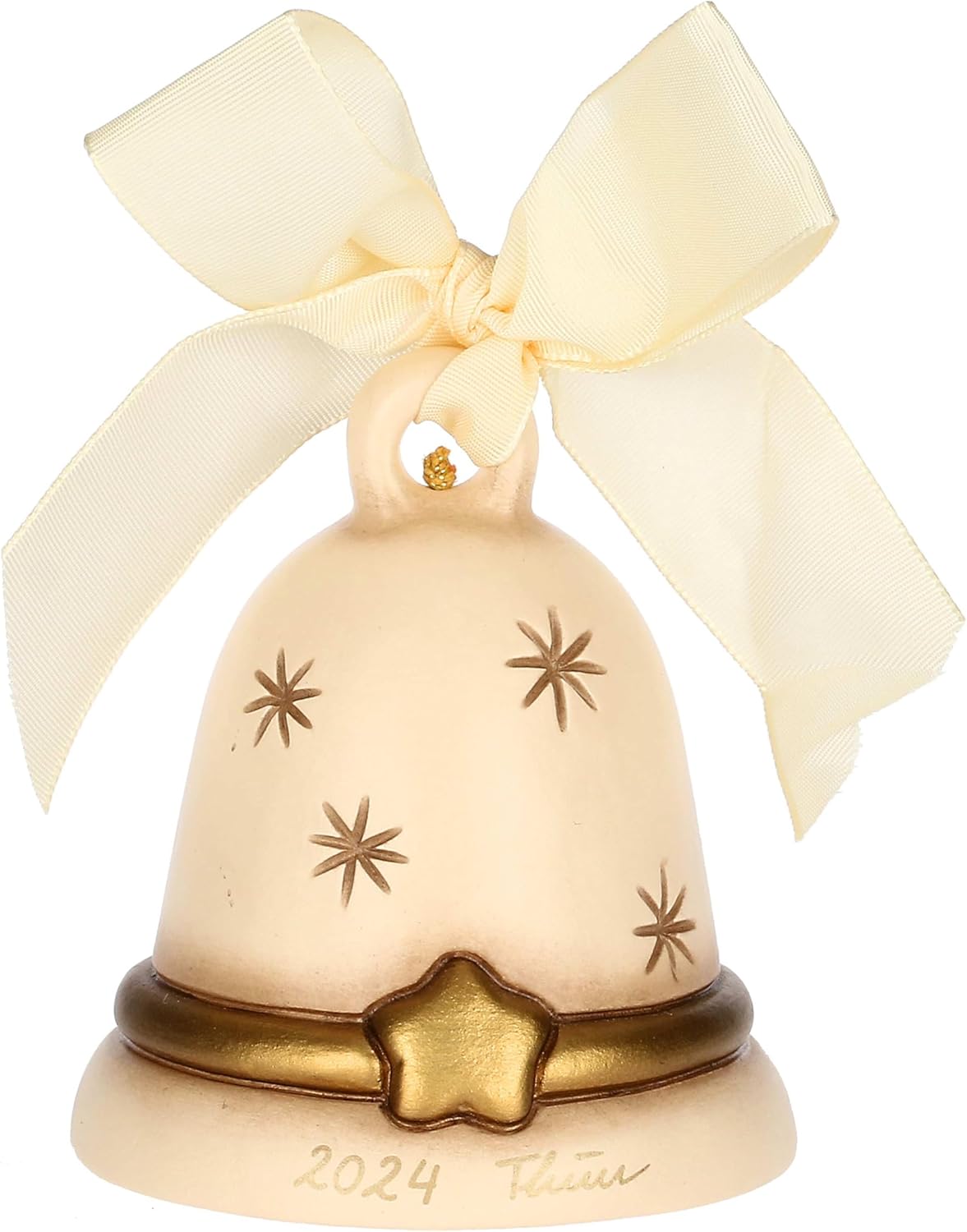 Ceramic Angel Bell Christmas Magic Collection 2024 Limited Edition 2024 Bell Idea 7 x 7 x 8 cm Champagne