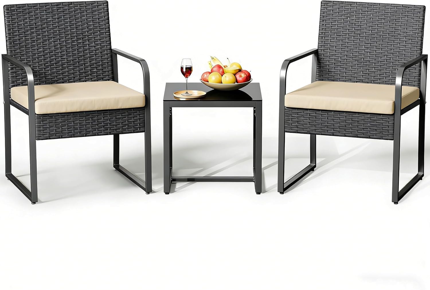 Gizoon 3-Piece Rattan Patio Bistro Set Review: Ideal for Small Backyards, Porches & Poolsides