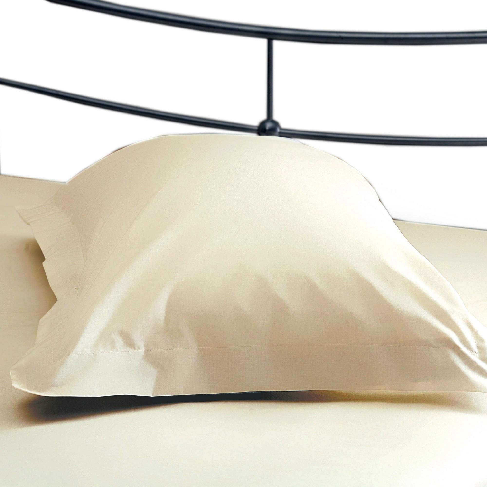 Belledorm Cream Easycare Percale Oxford Pillowcase (One Size) (Cream)