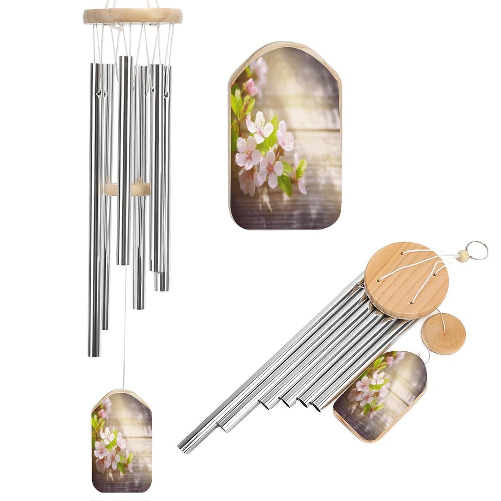 Adfgyerh Style Spring And Flower Wind Chimes For Outside, Memorial Windchimes Deep Tone Soothing Melodic Tones, Sympathy Wind Chimes For Patio Home Or Garden Decor