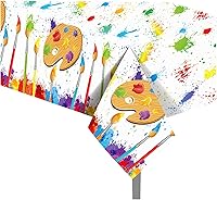 Vista 77 de CC HOME 1 Pack Train Plastic Tablecloth 54 x 87 Inch Long Rectangular Table Cover for Buffet,Birthday Party Holiday Dinner,Picnic or Tablecloth for