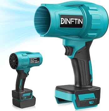 Dinftin Brushless Cordless Leaf Blower Compatible for Makita 18V BatteryTool Only, 125MPH 430CFM Variable Speed Turbo Blower, Lightweight Handheld Blower for Lawn, Garage, Snow, Patio