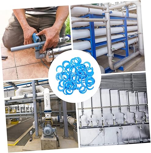 Miniatura 7 de Housoutil 50 unids purificador de agua hebilla tubo o anillo grande filtro de agua azul plástico purificador de agua azul clip de bloqueo sistema de