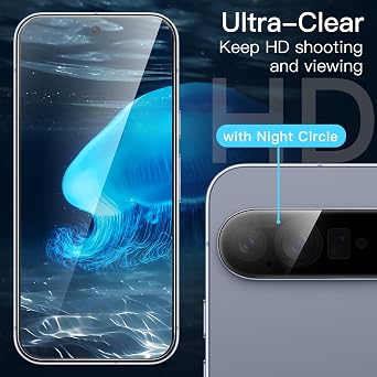 JETech Screen Protector for Google Pixel 10 Pro XL, 2+2 Pack