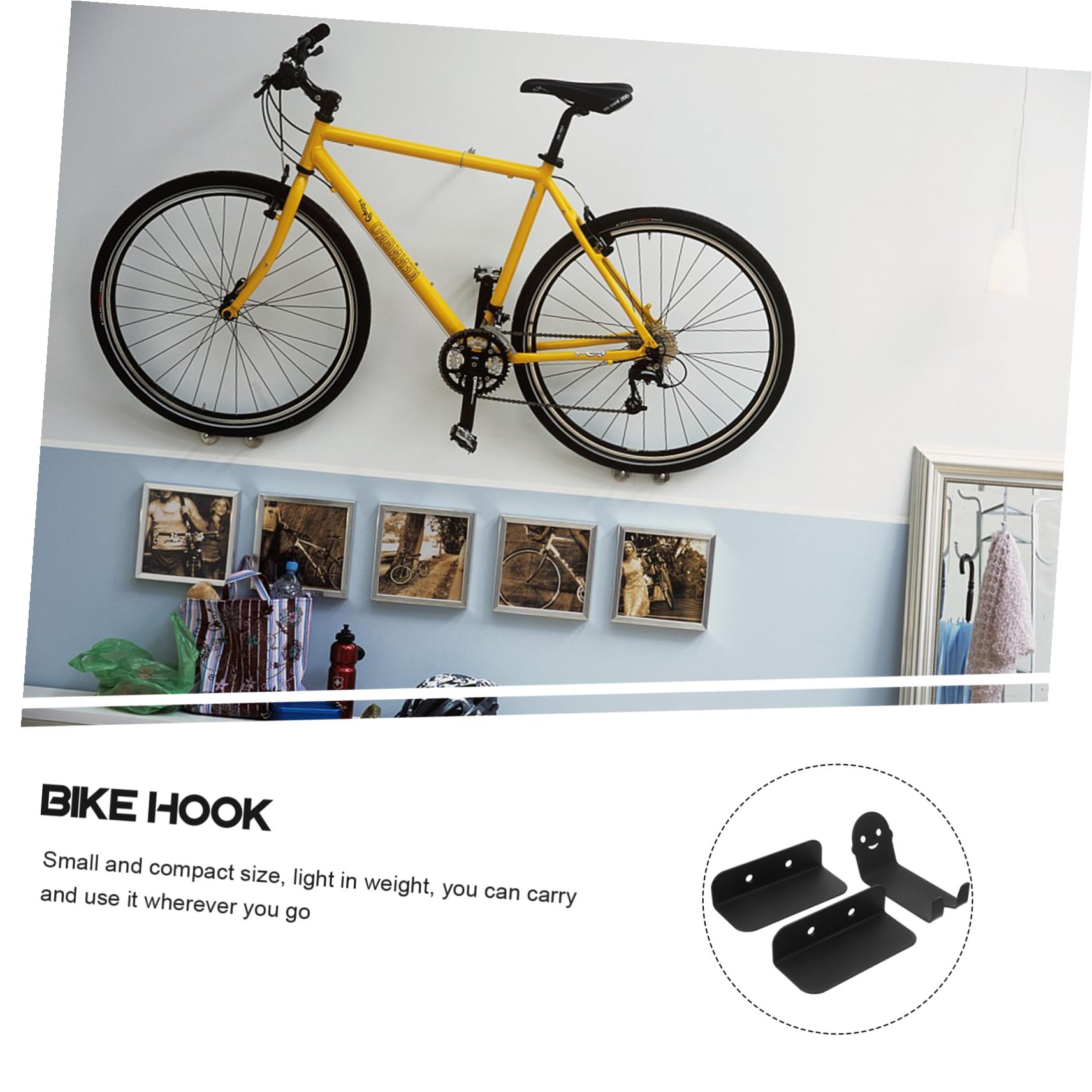 Fahrrad Wandhalterung mit Pedalhalterung für Garage und Schuppen