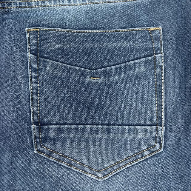 Image of ETHANOL Men's Straight Knit Denim Jeans