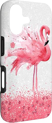 Vista 90 de Funda para iPhone 13 Cute Flamingo Women Girls Flamingos Birds