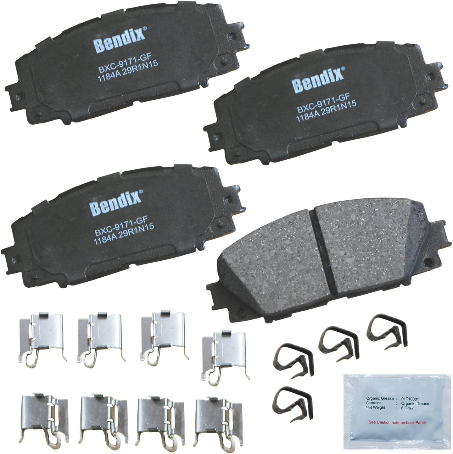 Bendix Priority1 CFC1184A Ceramic Front Brake Pads