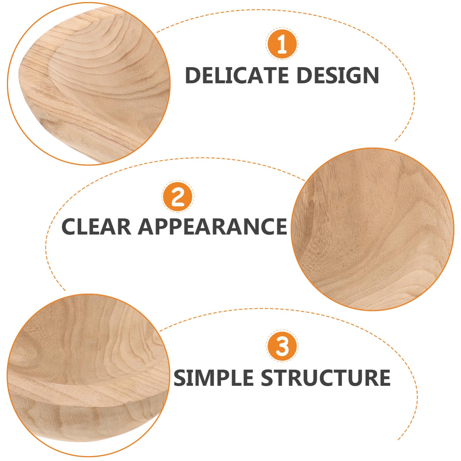 Ciotola Decorativa in Legno Ciotola in Legno Per Arredamento Ciotole in Decorative Per Tavola