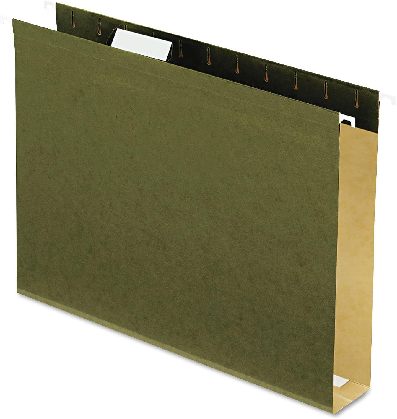 Pendaflex 4152X2 Hanging Folders, 2-Inch Capacity, Letter, 25/BX, Standard Green