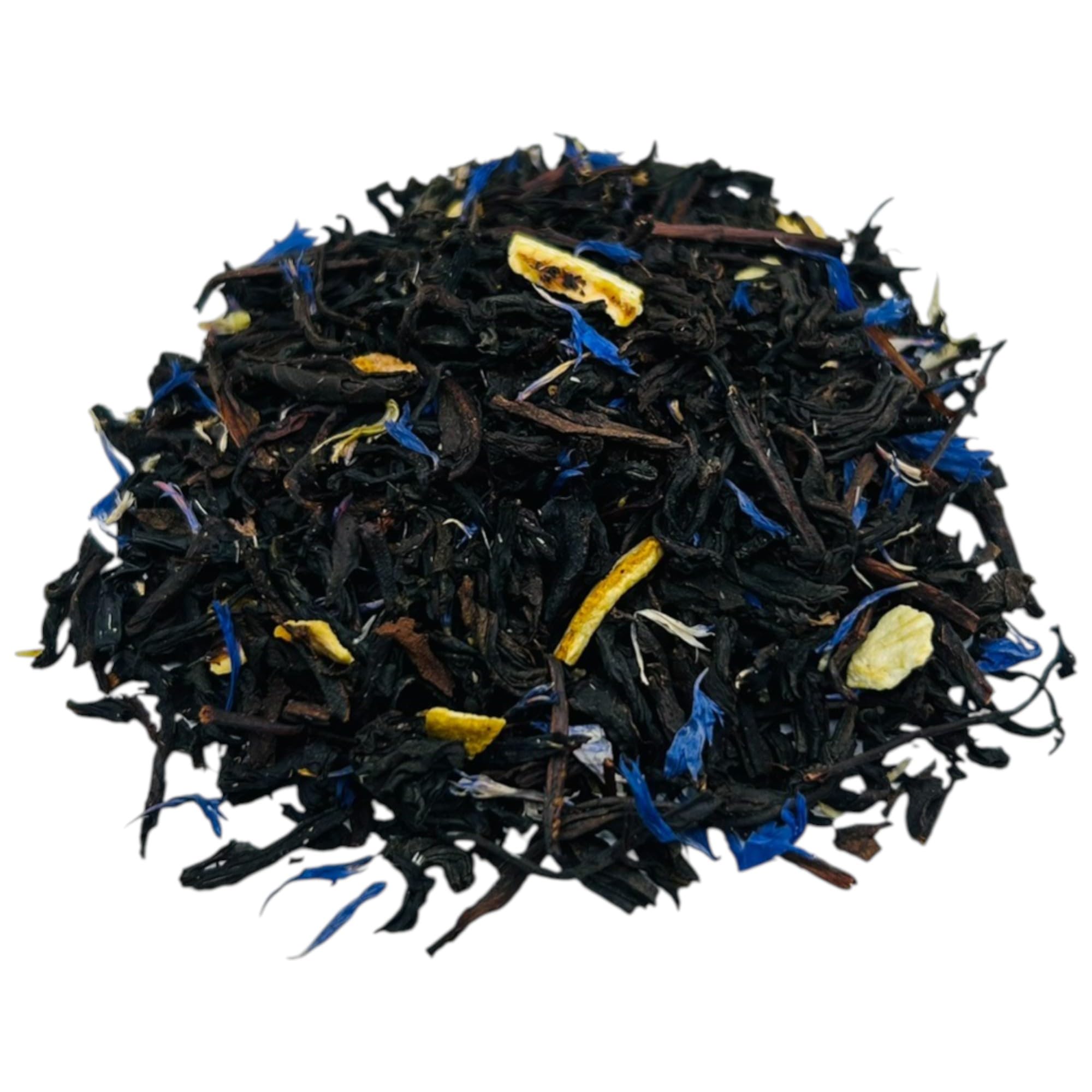 Earl Grey Miscela di Tè 25g - 1,95Kg - Miscela di Tè Nero Premium con Aroma Naturale, Scorza di Limone e Petali di Fiordaliso (950 grammi)