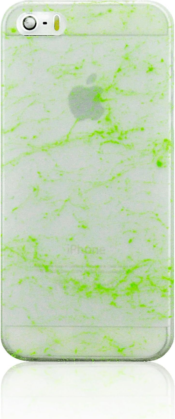 LiViTech(TM) Granite Stone Design Glow in The Dark Protective Hard Case for Apple iPhone 5s 5 (Green)