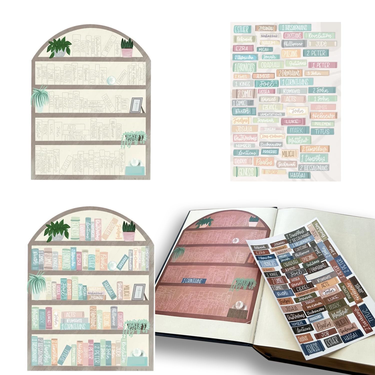 Snapklik.com : Bible Reading Tracker Bible Labels Bible Study Stickers ...