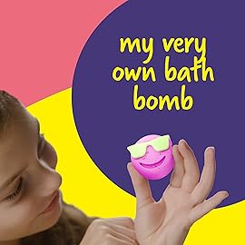 Dan&Darci Bath Bomb Making Kit for Kids - Kid Crafts Science Project - Gifts for Girls and Boys - Craft Activity Gift for Age 6, 7, 8, 9, 10, 11 & 12 Year Old Girl - Makes 10 Baths Bombs Fizzies