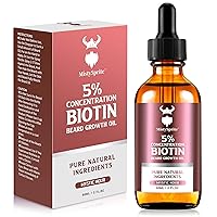 Vista 10 de Aceite para el crecimiento de la barba, aceite de biotina para barba de concentración 2X para hombres (2 onzas), aceite natural para barba