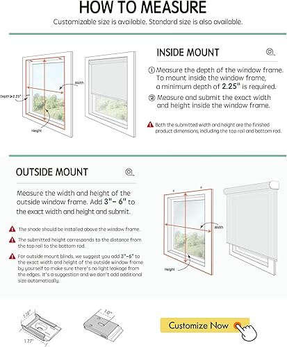 Miniatura 7 de Yoolax Persianas motorizadas con control remoto, persianas inteligentes opacas para ventanas, persianas enrollables motorizadas, persianas Tela