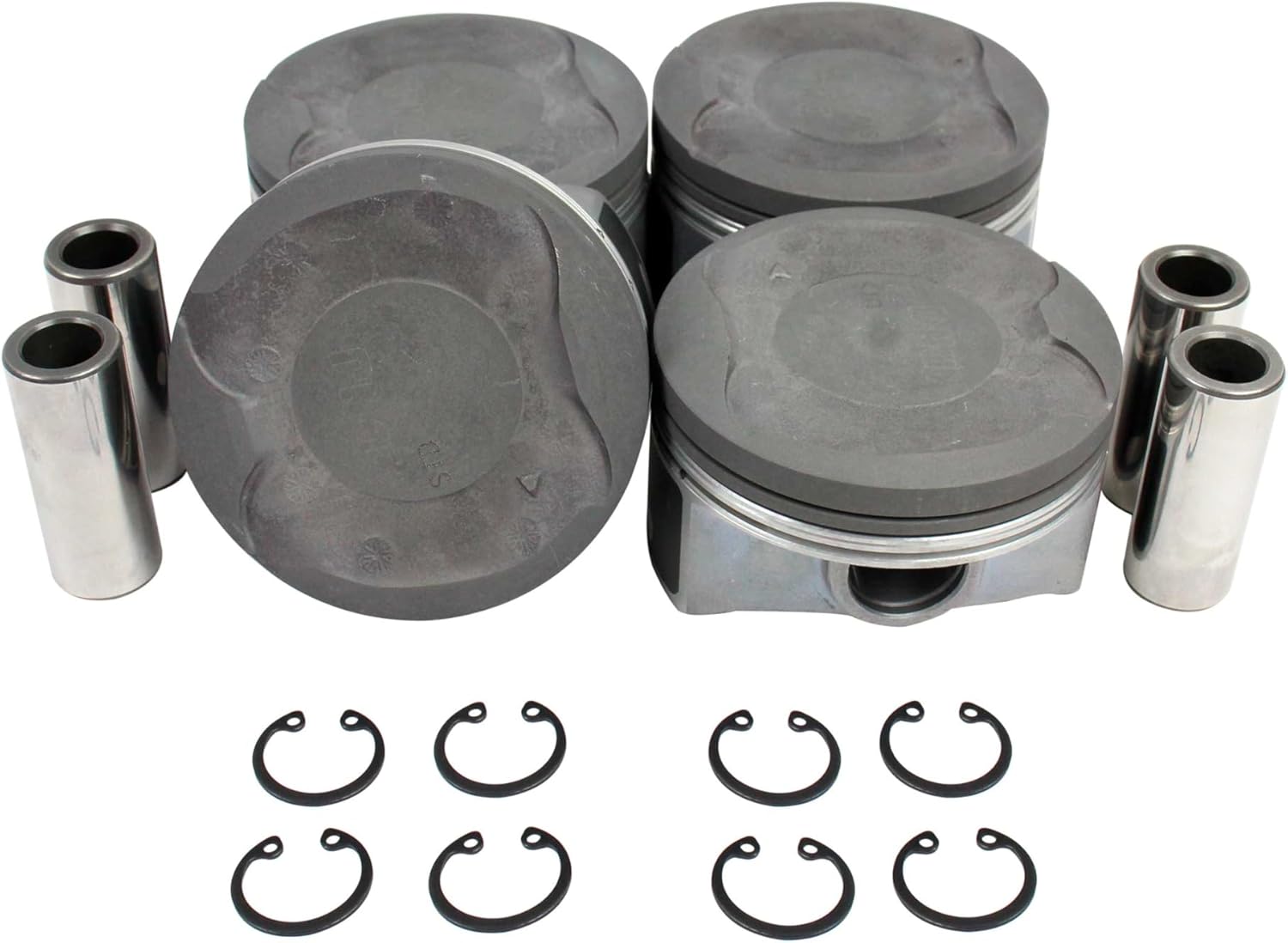 DNJ P929 Piston Set Standard for 2010-2015 Lexus, Toyota CT200h, Prius, Prius Plug-In 1.8L L4 16V DOHC 1798cc