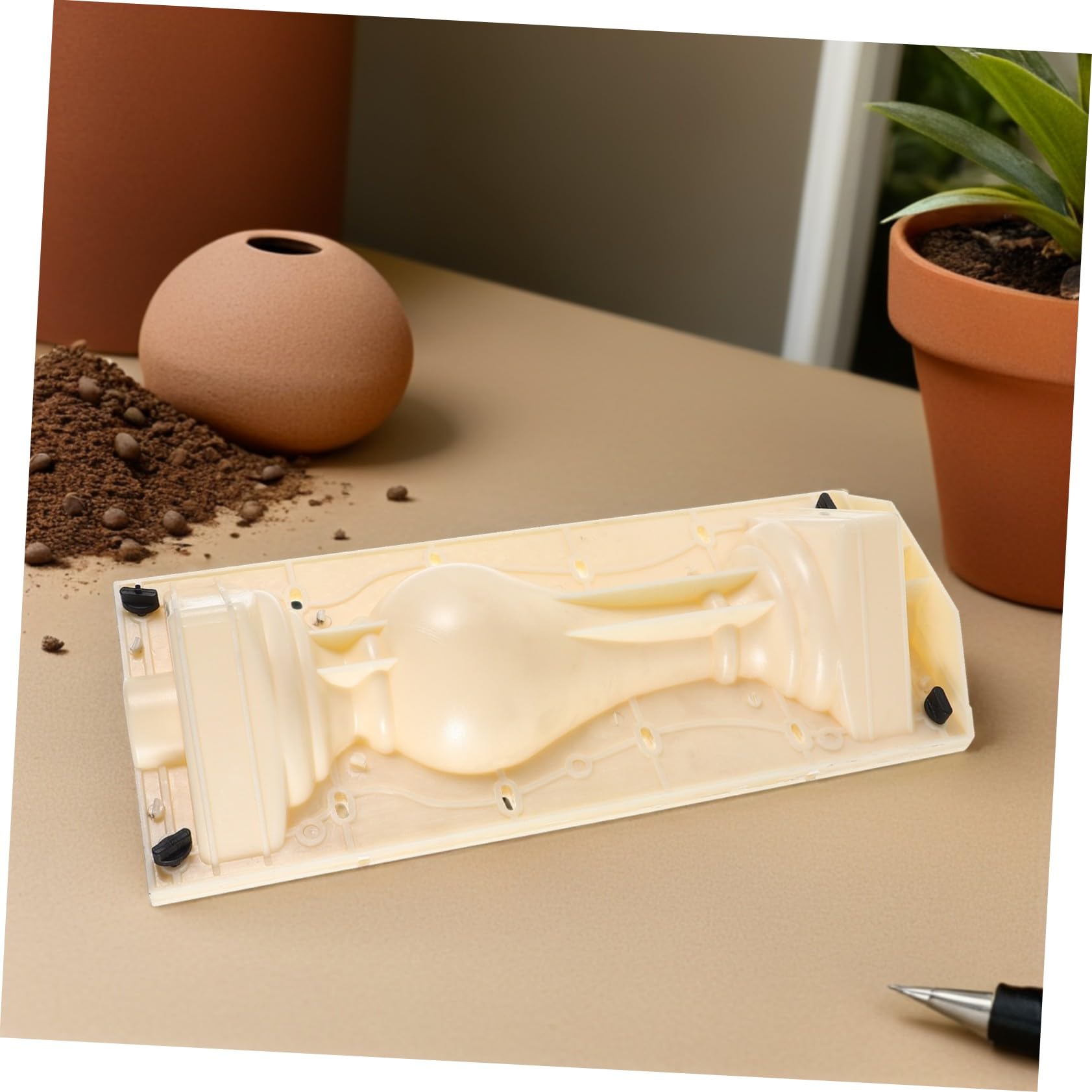 HANABASS Moule à béton en forme de colonne romaine pour balustrades décoratives à faire soi-même, moule en plastique léger pour piliers de jardin, moulage de ciment extérieur pour architecture de