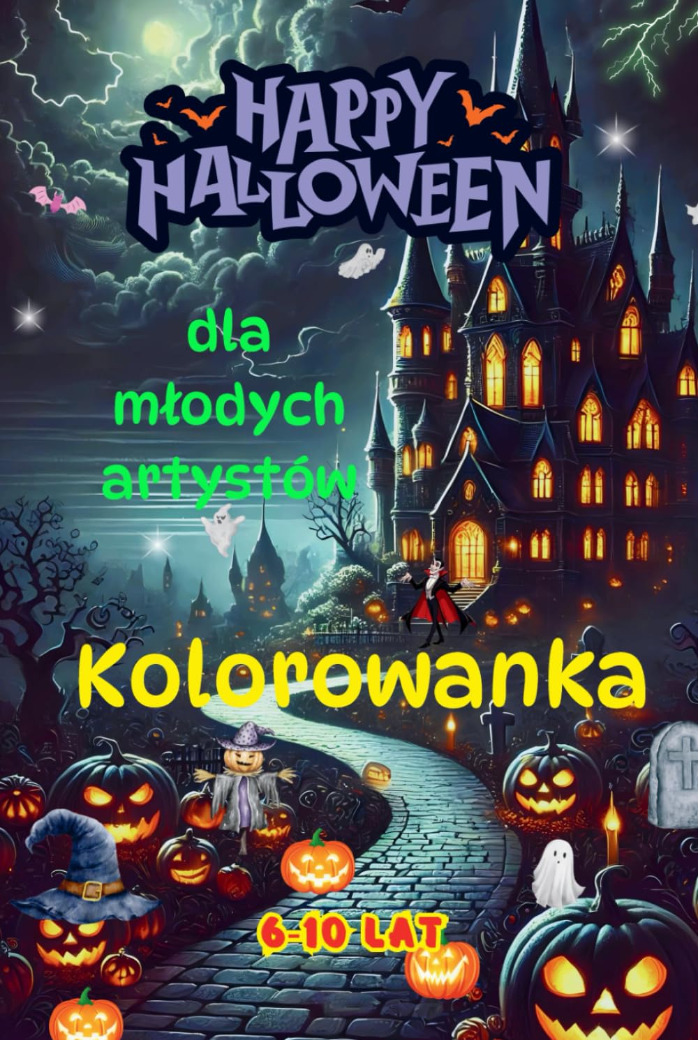 Magia Jesieni i Halloween – Kolorowanka dla Młodych Artystów: Dla chłopców i dziewczynek 6–10 lat – Kreatywne jesienne i halloweenowe ilustracje – ... bez przebijan (halloween pl) (Polish Edition)