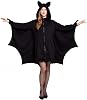 Spooktacular Creations Black Bat Costume Women, Halloween Costumes for Adults