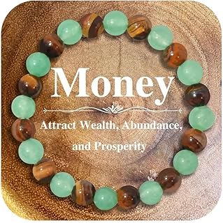 Long tiantian Crystal Money Bracelets for Women Wealth Attraction Feng Shui Luck Bracelets Healing Protection Jade Jewelry Spiritual Sister Husband Boyfriend Christmas Birthday Jewelry Gifts