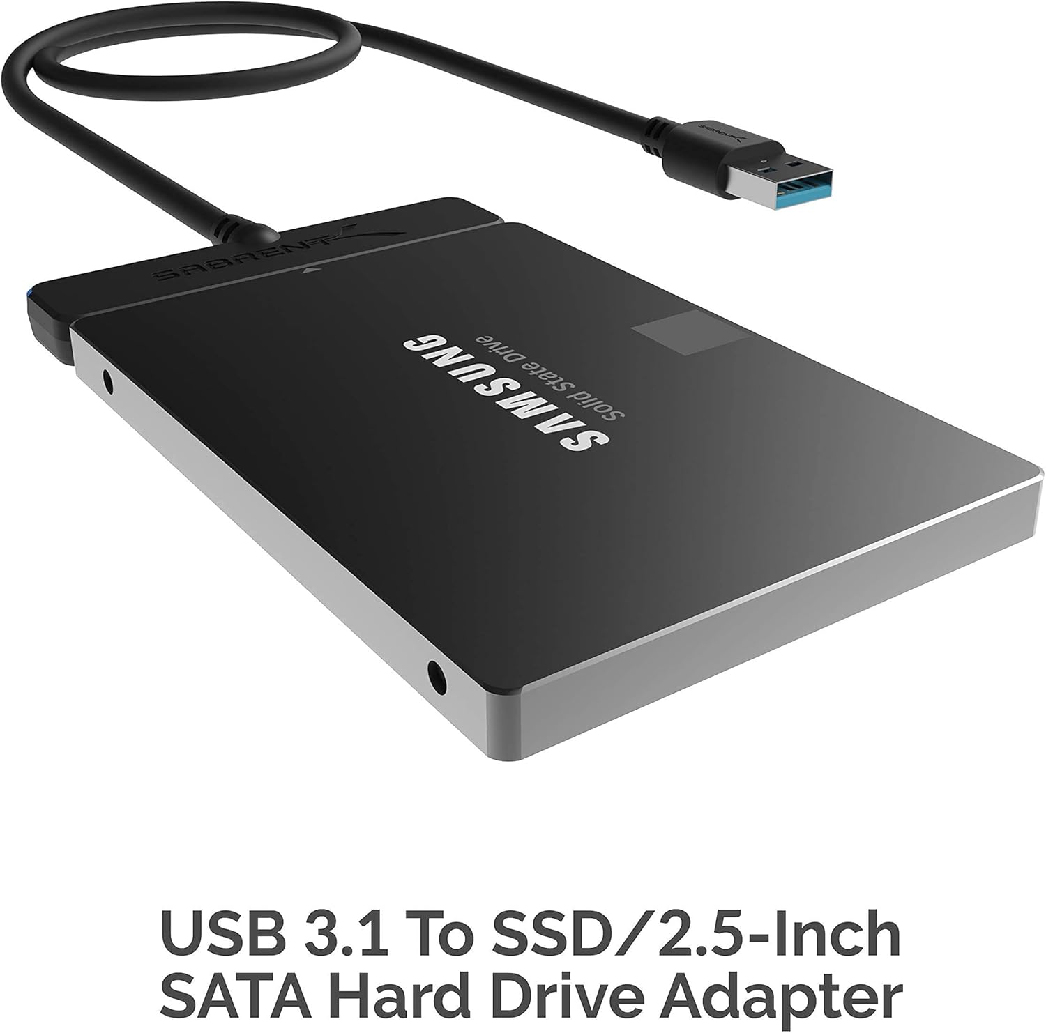 SABRENT USB 3.1 (Type-A) to SSD / 2.5-Inch SATA Hard Drive Adapter + 2.5 Inch to 3.5 Inch Internal Hard Disk Drive Mounting Bracket Kit