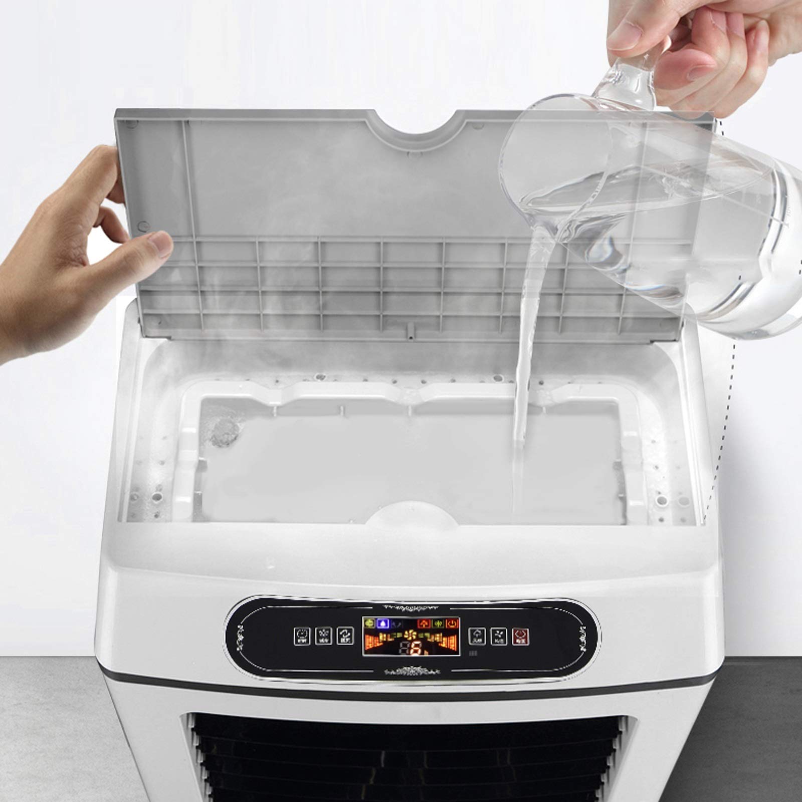 humidificadores Humidificador ultrasónico para Habitaciones Grandes, humidificadores de llenado Superior de 35 l con Control Remoto, humidificador de Aire de Apagado automático sin Agua