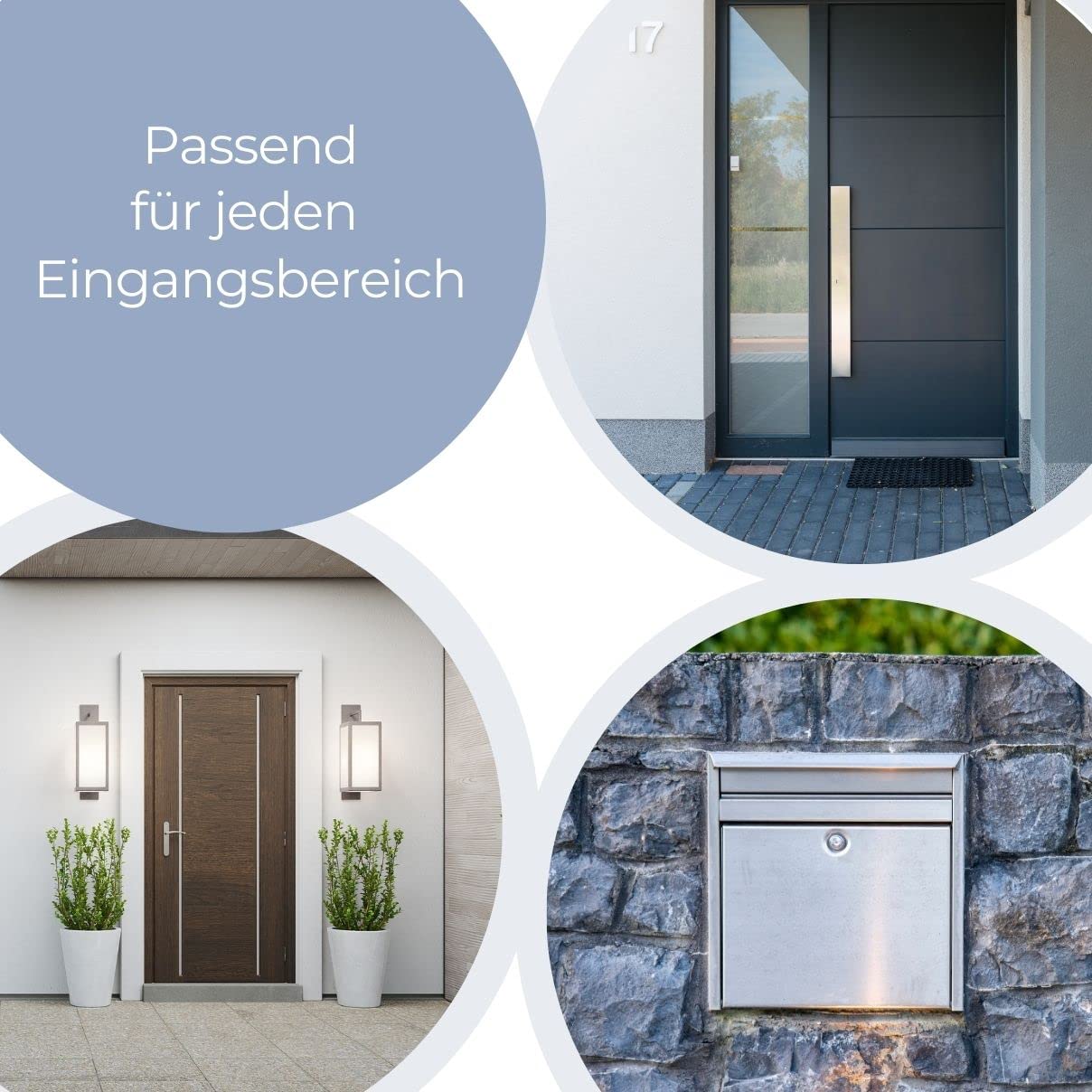 Premium Türschild aus Hochglanz Acrylglas und V2A Edelstahl | Namensschilder mit Gravur und Motiven Familienschild Türschilder für die Haustür mit Namen selbstklebend oder mit Bolzen 30x20 cm