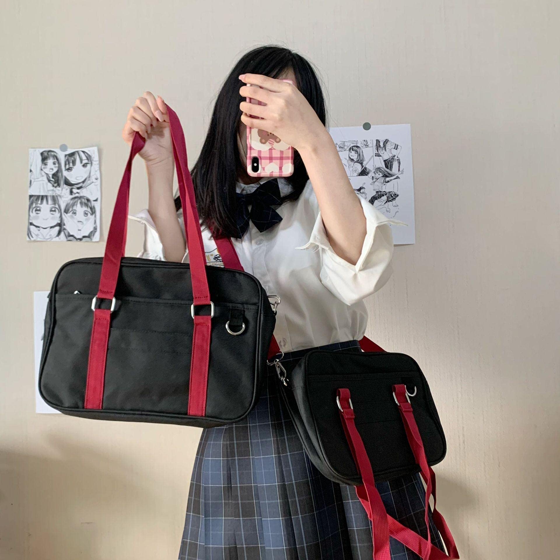 ナイロンバッグ ショルダーバッグ スクールバッグ サブバッグ 通学 学生 韓国 楽天市場】【送料無料】ナイロン 学生 通学 韓国 スクバ 可愛い 軽量