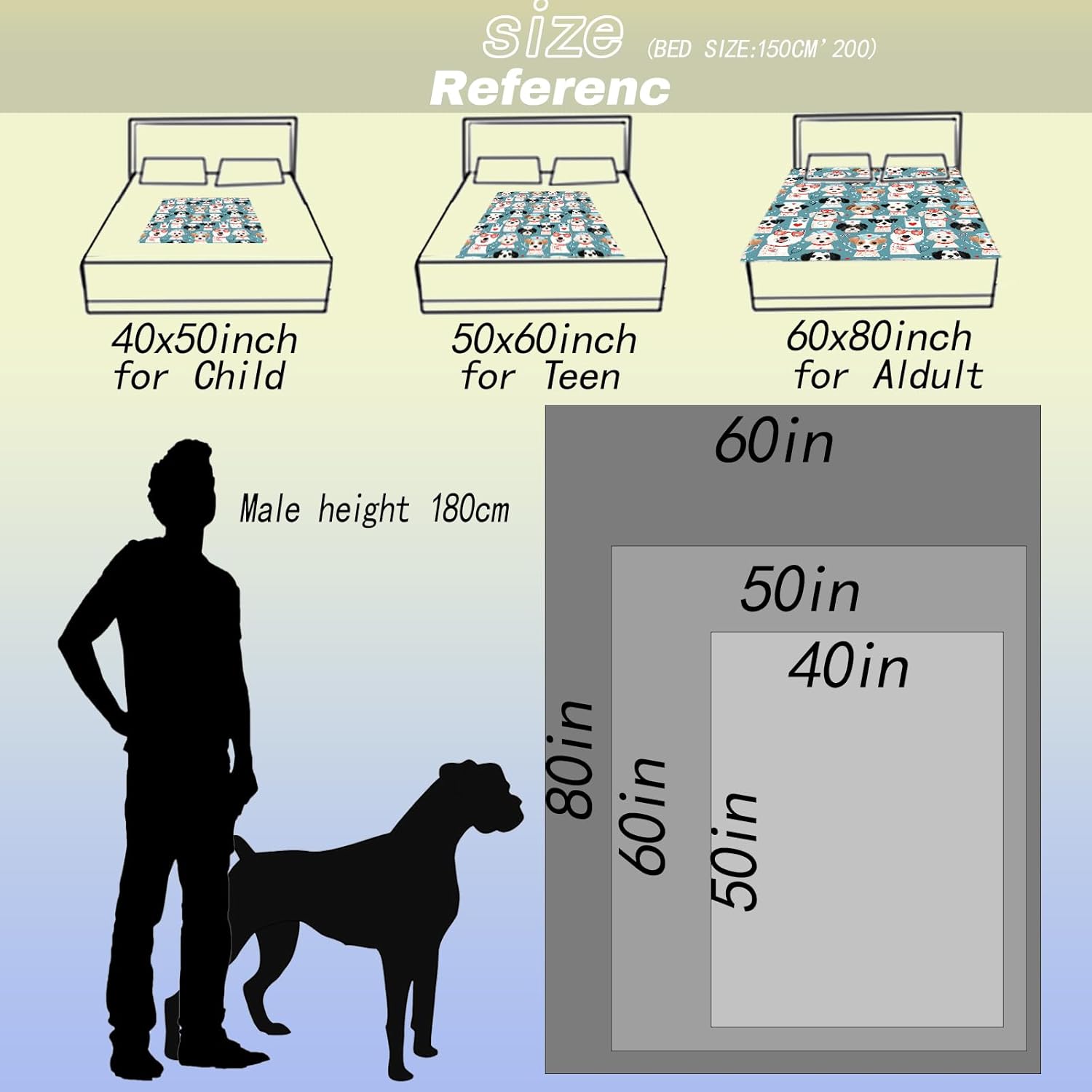 Nurse Cartoon Dog Throw Blanket,50x60in,Soft,Lightweight Flannel,Cute Puppy Blankets - Gifts for Kids Women Girls,for Couch Office Travel,Home Living Room Modern Fun Decor - Image 3