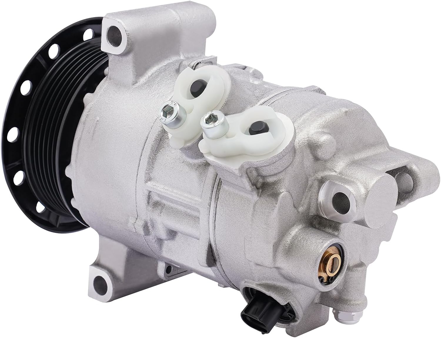 Air Conditioner AC Compressor with Clutch for Dodge Caliber 2007 2008 2.4L 2.0L 1.8L, 12V 45W AC Compressor For Car fit Jeep Patriot/Compass 2007 2008 2.4L 2.0L, CO 11023C 505822