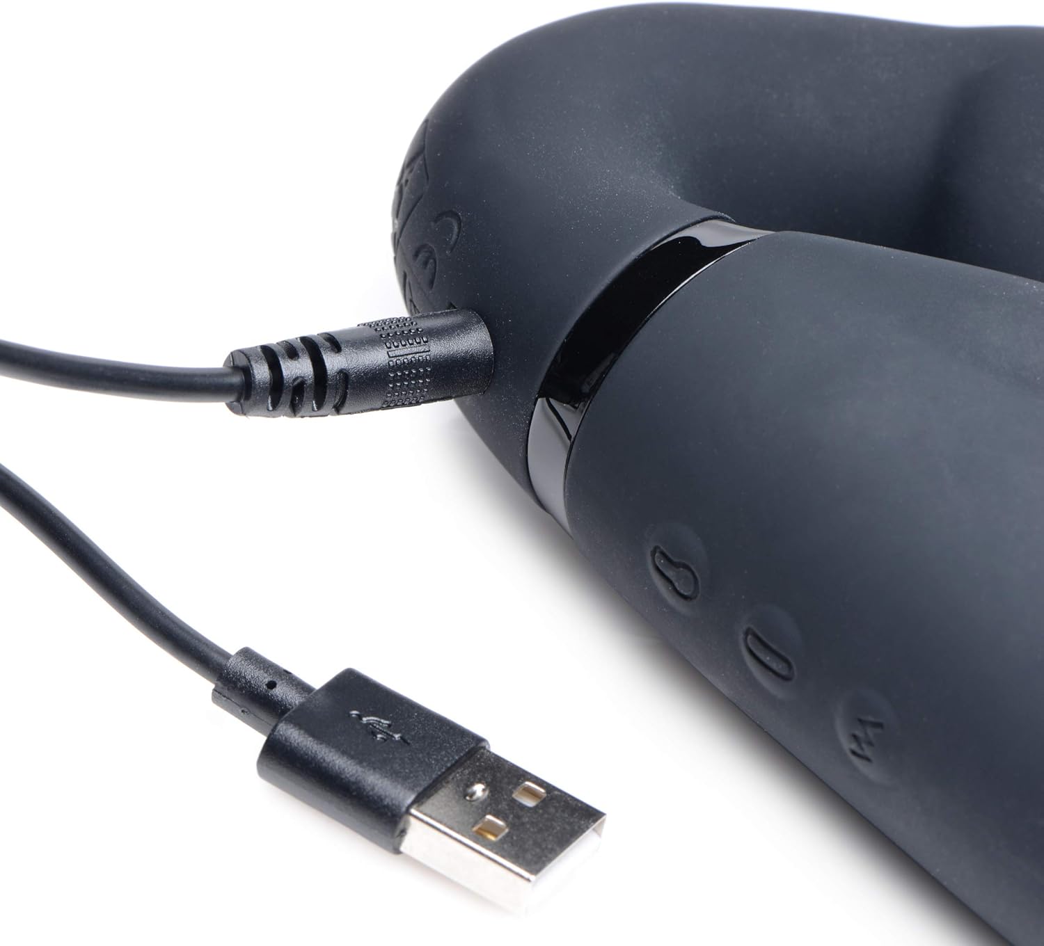 Ergo-Fit Twist Inflatable Vibrating Silicone Strapless Strap-on - Black