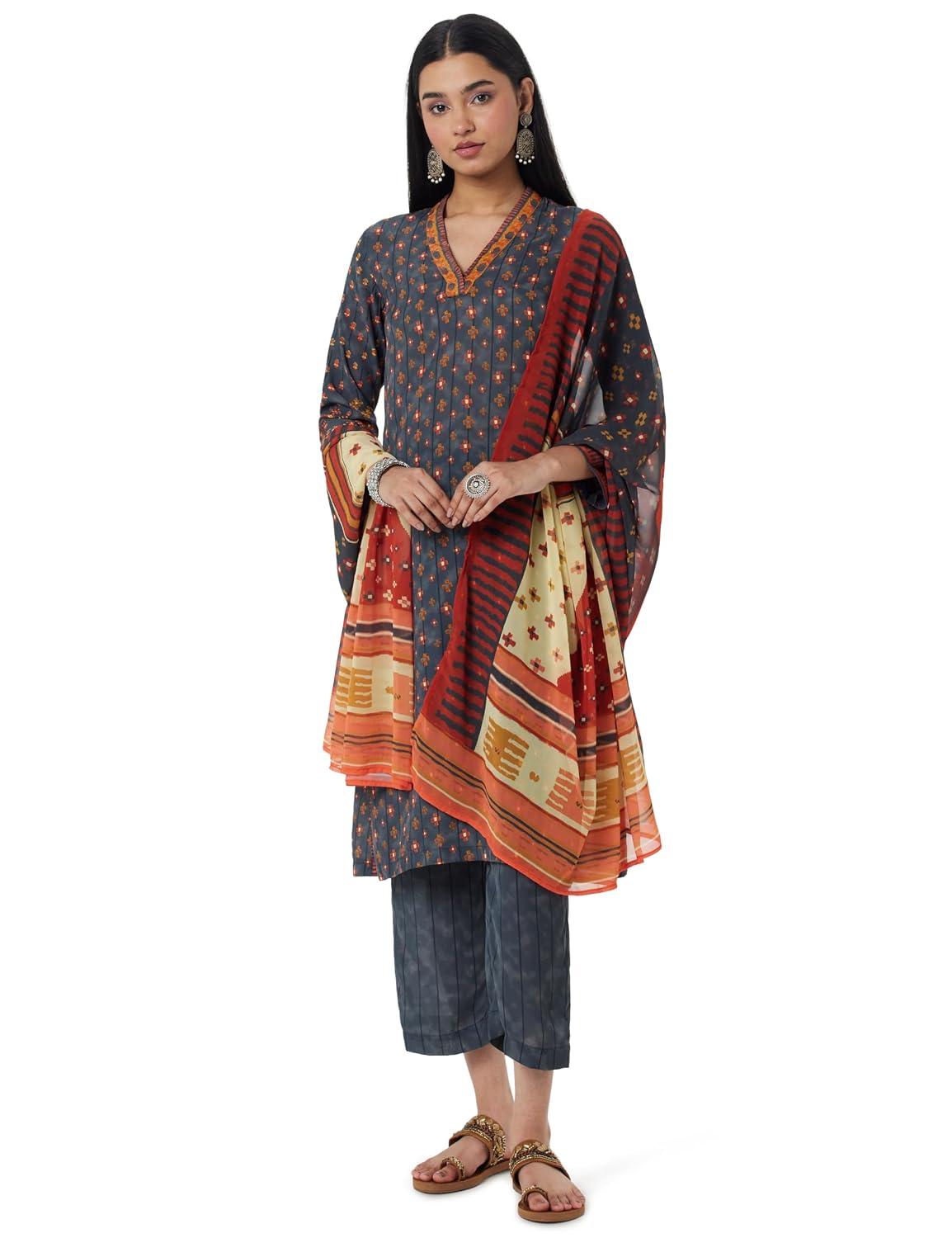 BIBA Women Polyester Straight Kurta Narrow Palazzo Suit Set - Review, Price and Buying Guide