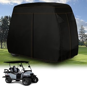 Golf Cart Cover 4 Passenger Club Car 114"L Waterproof with Zipper&Air Vent