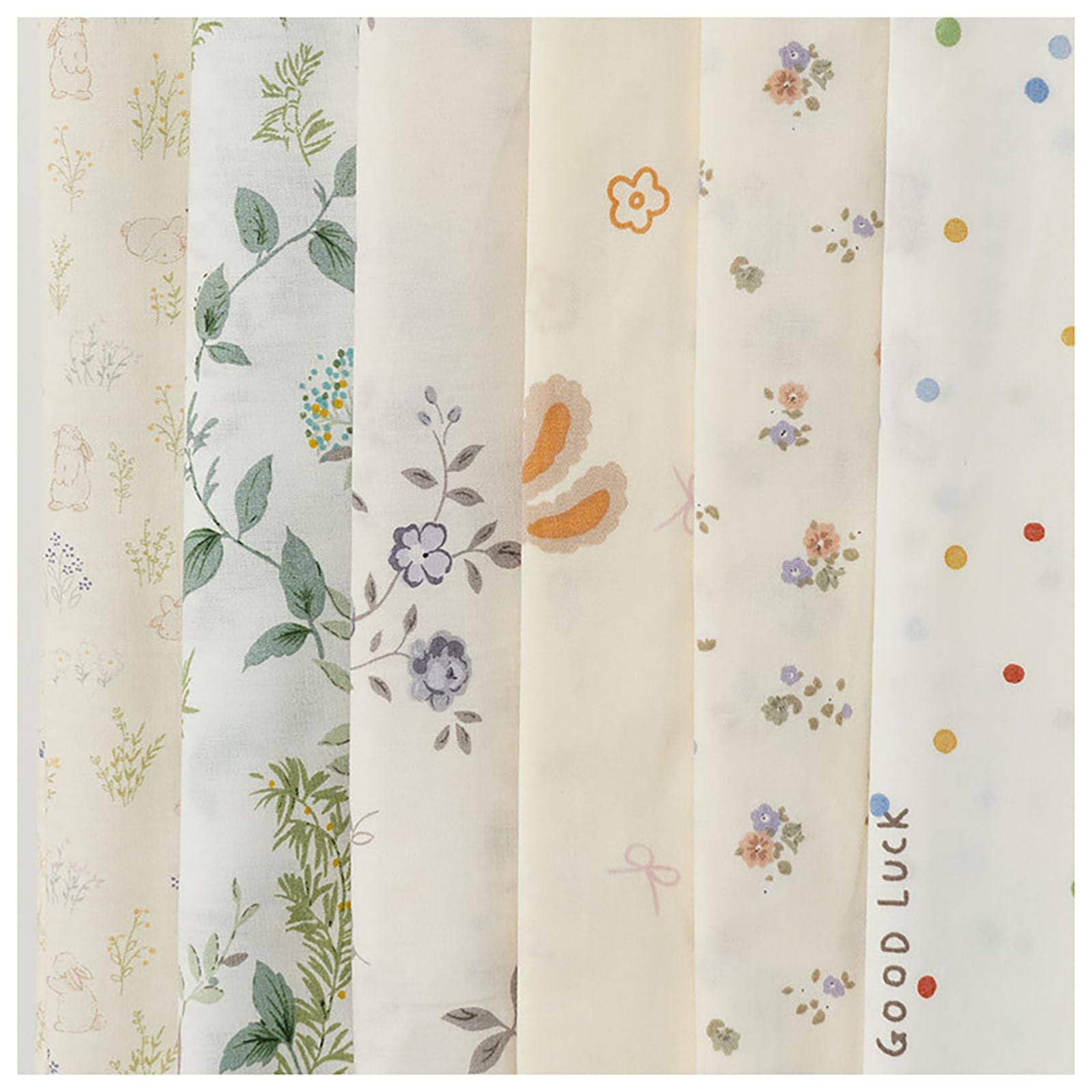 Tessuto di cotone per bambini, 100 x 235 cm, al metro, per cucire, fiori