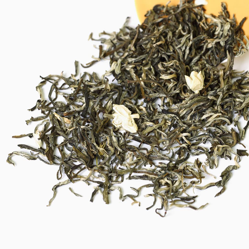GOARTEA Jasmin Thé Vert 250g 8.8oz Nonpareil Supreme Jasmine Green Tea Loose Leaf Moli Yinhao