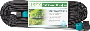 LINEX Garden Flat Soaker Hose 1/2" x 25 ft Drip Hoses Heavy Duty Save Water