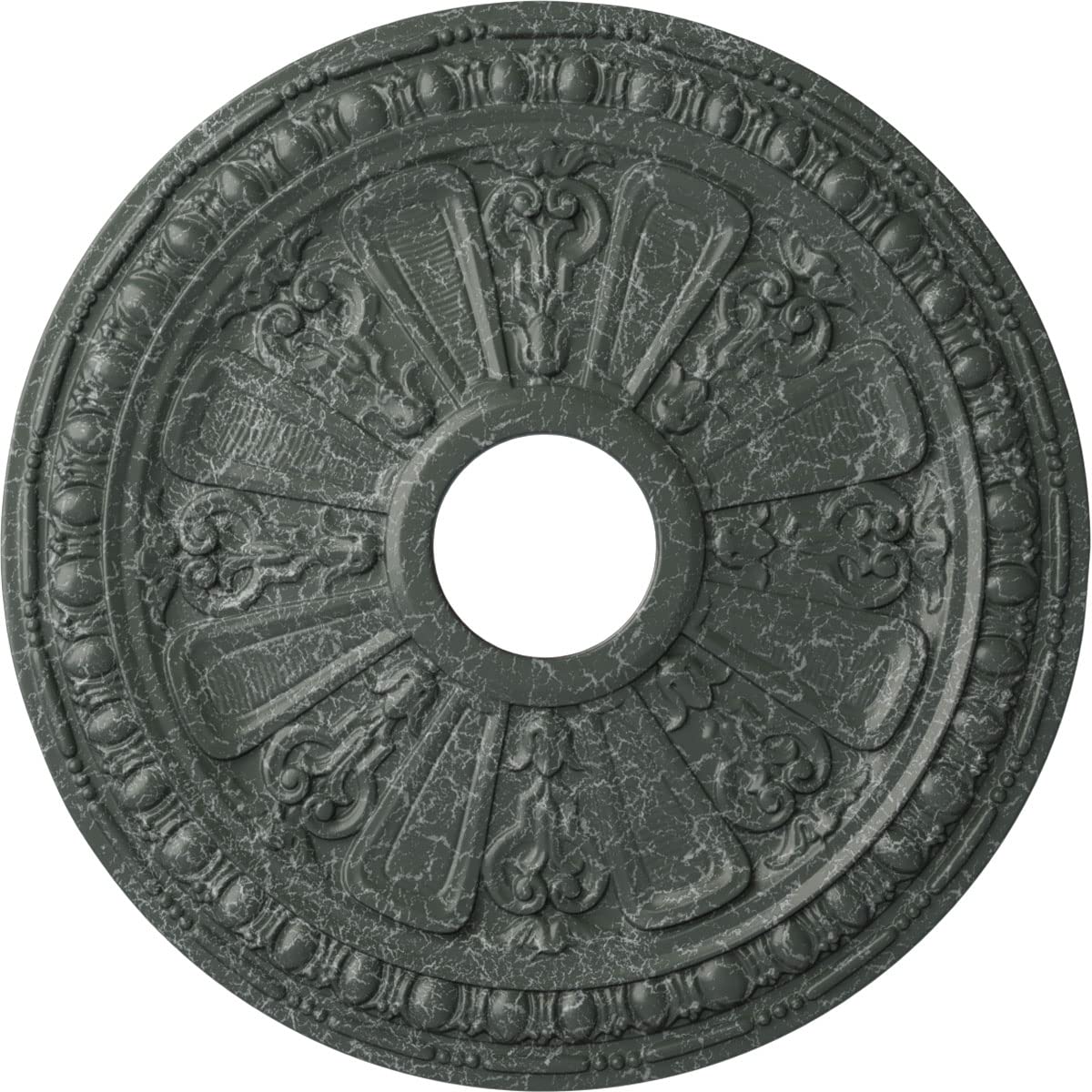 Ekena Millwork CM18RAAGC Raymond Ceiling Medallion, 18 1/8 OD 3 5/8 ID x 1 1/8 P, Athenian Green Crackle