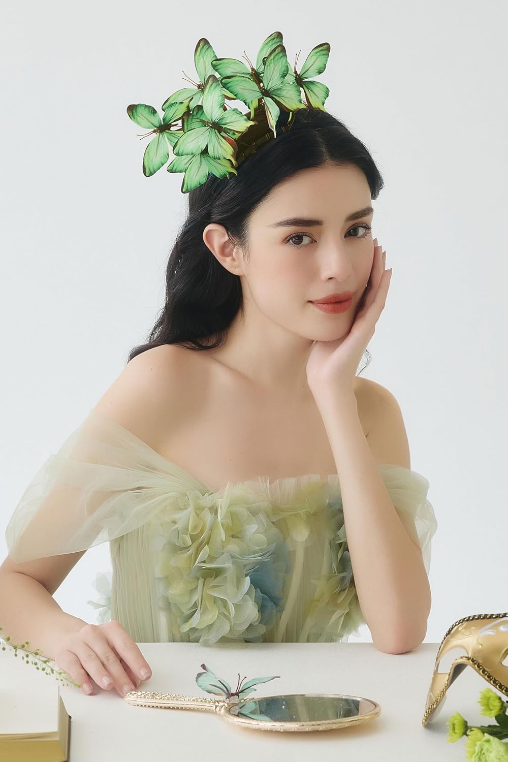 Coucoland Butterfly Headband for Women - Fascinators Hat Monarch Butterfly Tea Party Kentucky Halloween Costume Headpiece - Image 4